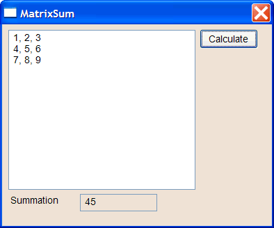 MatrixSum