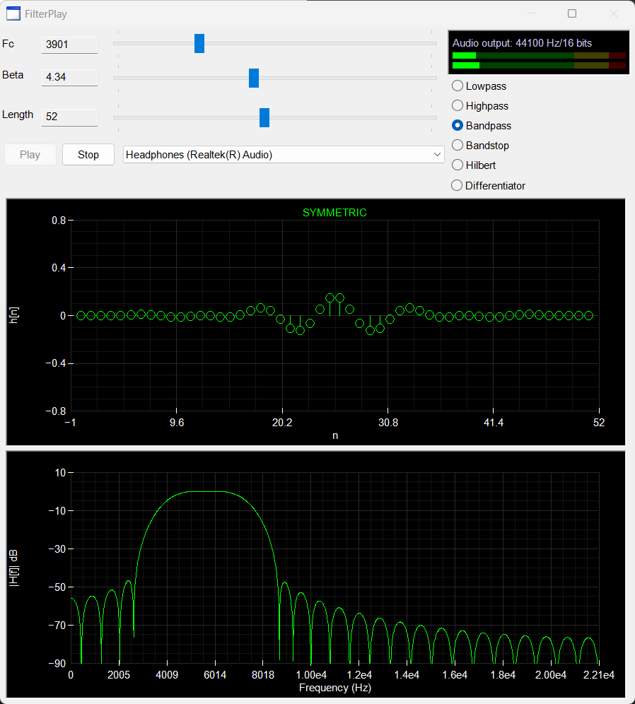 FilterPlayBandPass