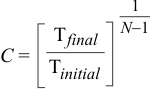 ExponentialCoolingFormula