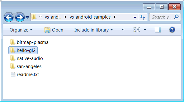 vs_android_samples_folder
