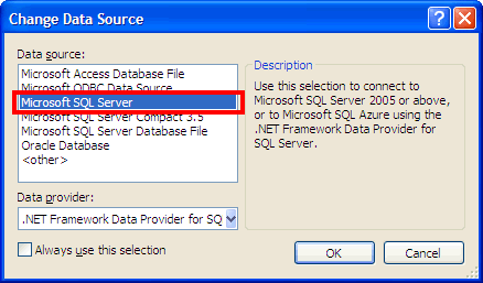 ChangeDataSource
